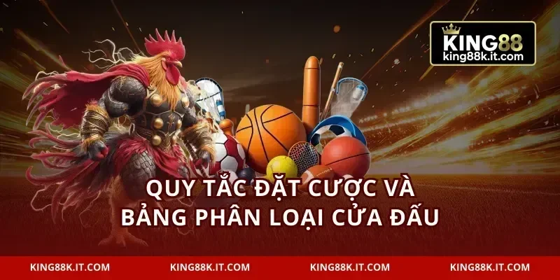 Quy tắc đặt cược và bảng phân loại cửa đấu
